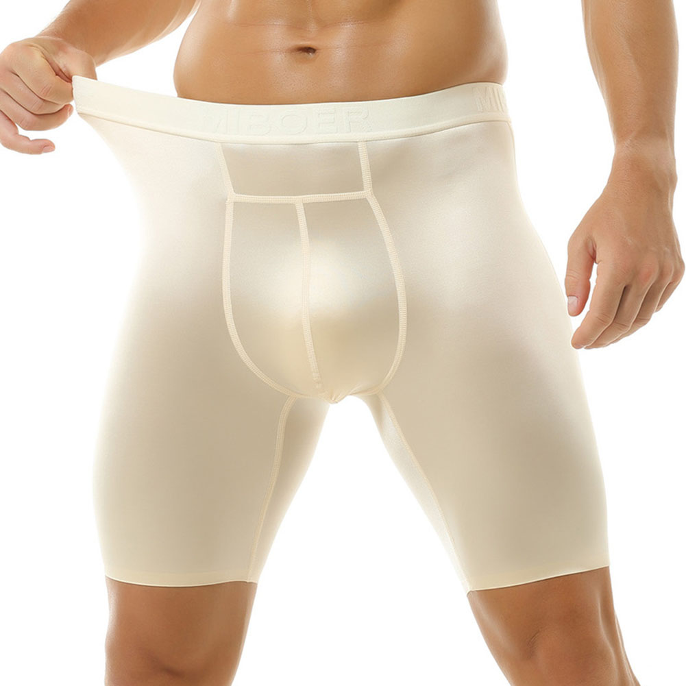 Men Ice Silk Glossy Long Leg B - огляд і ціна Long Leg Trunk Men